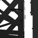 Garden Gate Black 100x100 cm Steel Light Design