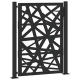 Garden Gate Black 100x125 cm Steel Light Design - Front View