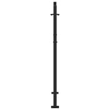 Garden Gate Black 100x125 cm Steel Light Design - 45-Degree Angle