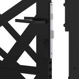 Garden Gate Black 100x125 cm Steel Light Design