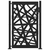 Garden Gate Black 100x150 cm Steel Light Design - Side View