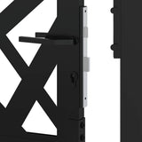 Garden Gate Black 100x150 cm Steel Light Design - Low Angle