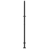 Garden Gate Black 100x175 cm Steel Light Design - 45-Degree Angle