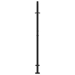 Garden Gate Black 100x150 cm Steel Wave Design