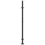 Garden Gate Black 100x150 cm Steel Wave Design - 45-Degree Angle