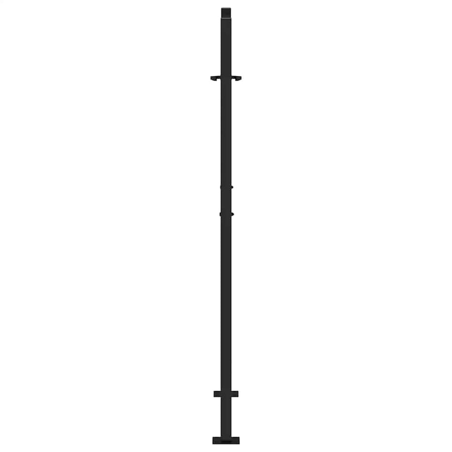 Garden Gate Black 100x150 cm Steel Wave Design