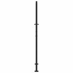 Garden Gate Black 100x175 cm Steel Wave Design