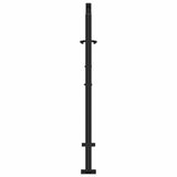 Garden Gate Black 100x100 cm Steel Trace Design - 45-Degree Angle