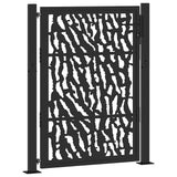 Garden Gate Black 100x125 cm Steel Trace Design