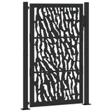 Garden Gate Black 100x150 cm Steel Trace Design