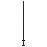 Garden Gate Black 100x150 cm Steel Trace Design - 45-Degree Angle