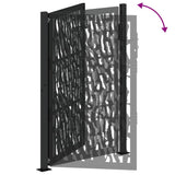 Garden Gate Black 100x150 cm Steel Trace Design