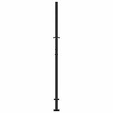 Garden Gate Black 100x175 cm Steel Trace Design - 45-Degree Angle