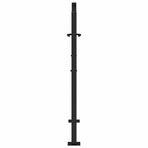 Garden Gate Black 100x100 cm Steel Flame Design