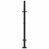 Garden Gate Black 100x100 cm Steel Flame Design - 45-Degree Angle