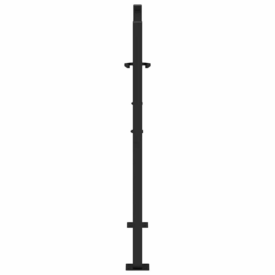 Garden Gate Black 100x100 cm Steel Flame Design