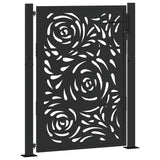Garden Gate Black 100x125 cm Steel Flame Design