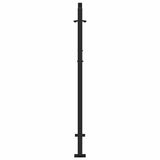 Garden Gate Black 100x125 cm Steel Flame Design