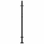 Garden Gate Black 100x125 cm Steel Flame Design