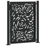 Garden Gate Black 100x125 cm Steel Flame Design