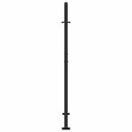 Garden Gate Black 100x150 cm Steel Flame Design