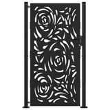 Garden Gate Black 100x175 cm Steel Flame Design