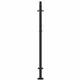 Garden Gate Black 100x125 cm Steel Cross Design