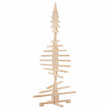 Wooden Christmas Tree for Decoration 150 cm Solid Wood Pine - Rear View