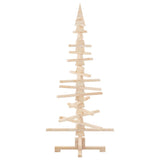 Wooden Christmas Tree for Decoration 150 cm Solid Wood Pine - Close-Up Angle
