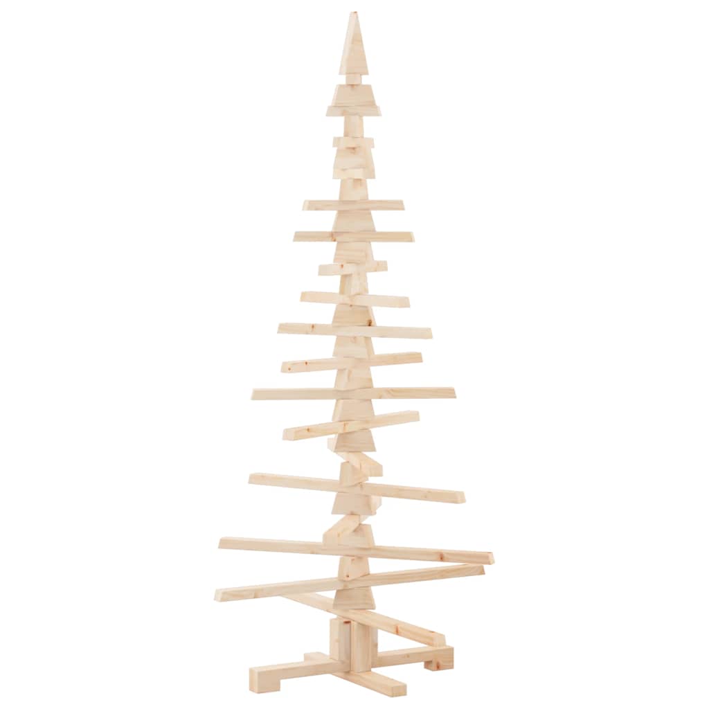 Wooden Christmas Tree for Decoration 150 cm Solid Wood Pine