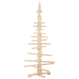 Wooden Christmas Tree for Decoration 150 cm Solid Wood Pine - Extra Image