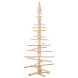 Wooden Christmas Tree for Decoration 180 cm Solid Wood Pine - Front View