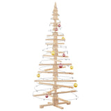 Wooden Christmas Tree for Decoration 180 cm Solid Wood Pine - Top-Down View