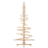 Wooden Christmas Tree Solid Pine Wood Natural with Unfinished