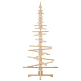 Wooden Christmas Tree for Decoration 180 cm Solid Wood Pine - Close-Up Angle