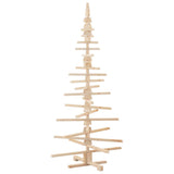 Wooden Christmas Tree for Decoration 180 cm Solid Wood Pine - Low Angle