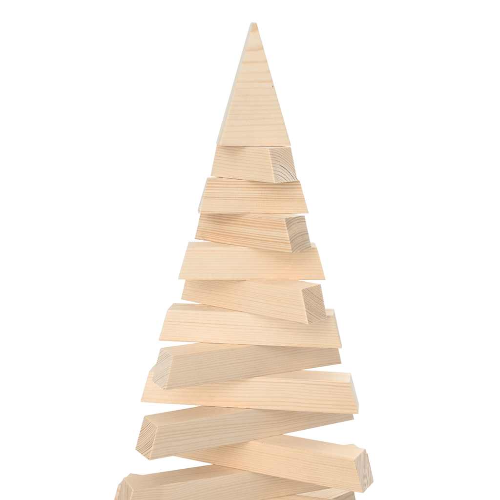 Wooden Christmas Tree Solid Pine Wood Natural with Unfinished