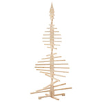 Wooden Christmas Tree for Decoration 210 cm Solid Wood Pine