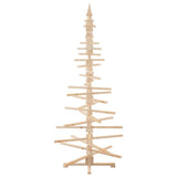 Wooden Christmas Tree for Decoration 210 cm Solid Wood Pine - Close-Up Angle