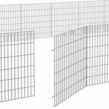 Free Range Animal Enclosure 24-Panel 54x60 cm Galvanised Iron - Close-Up Angle