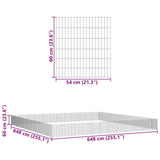 Free Range Animal Enclosure 48-Panel 54x60 cm Galvanised Iron