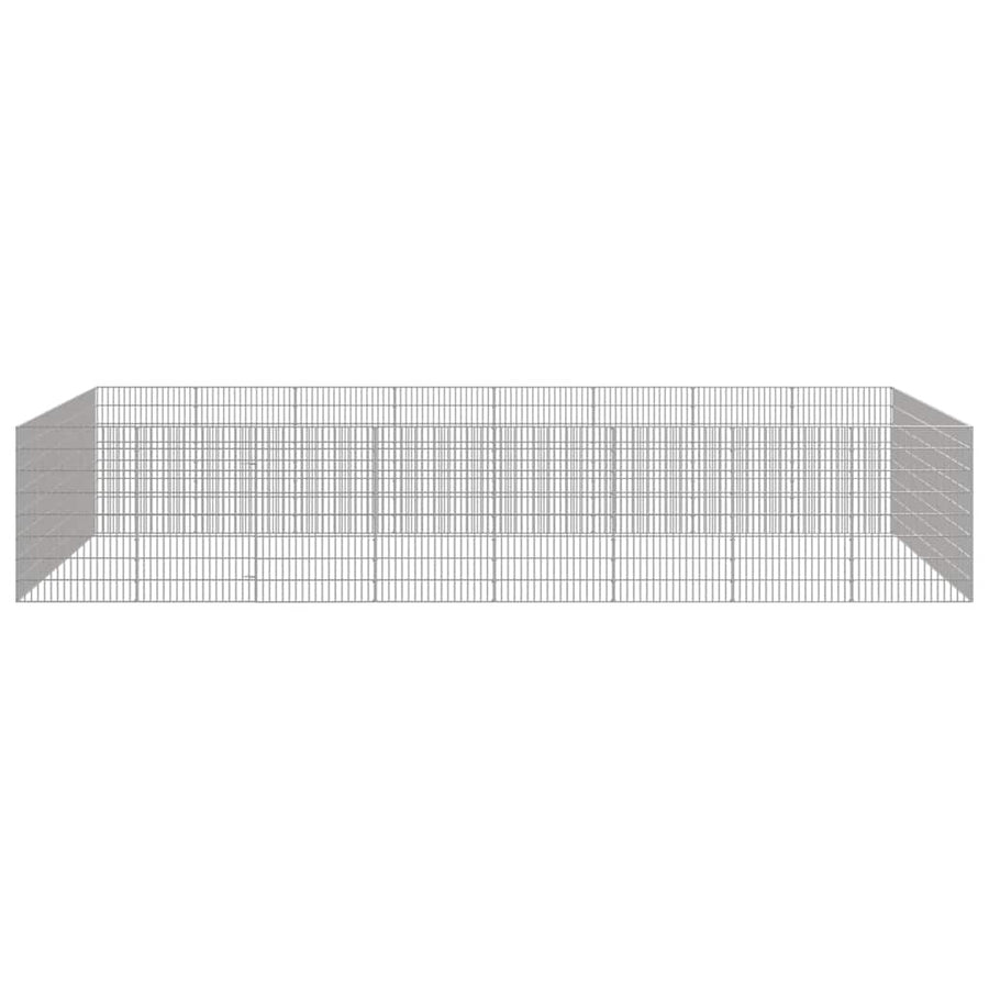 Free Range Animal Enclosure 24-Panel 54x80 cm Galvanised Iron