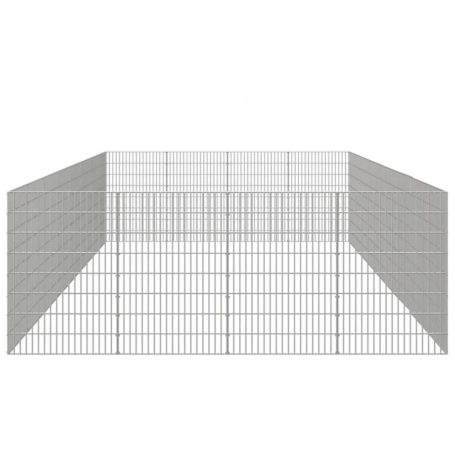 Free Range Animal Enclosure 24-Panel 54x80 cm Galvanised Iron