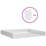 Free Range Animal Enclosure 48-Panel 54x80 cm Galvanised Iron - Front View