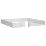 Free Range Animal Enclosure 48-Panel 54x80 cm Galvanised Iron - Rear View