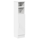 Bathroom Cabinet with Roll Holder White 20.5x22x90 cm - Front View