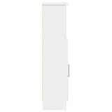 Bathroom Cabinet with Roll Holder White 20.5x22x90 cm - Rear View