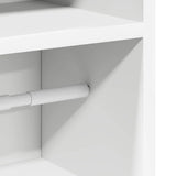 Bathroom Cabinet with Roll Holder White 20.5x22x90 cm - Extra Image