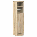 Bathroom Cabinet with Roll Holder Sonoma Oak 20.5x22x90 cm - Front View