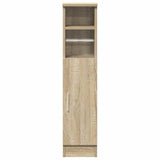 Bathroom Cabinet with Roll Holder Sonoma Oak 20.5x22x90 cm - Top-Down View